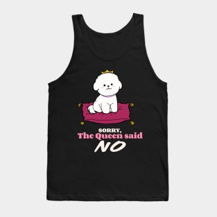 Bichon Frise: Sorry the Queen said NO Tank Top